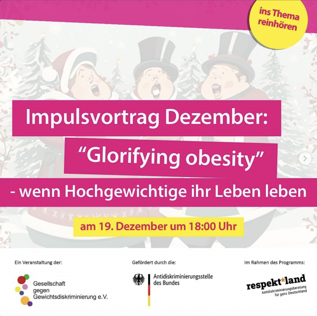 „Glorifying obesity“ – Mediale Repräsentationen von hohem Gewicht